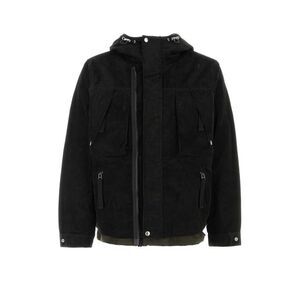 Sacai Men Black Corduroy Jacket